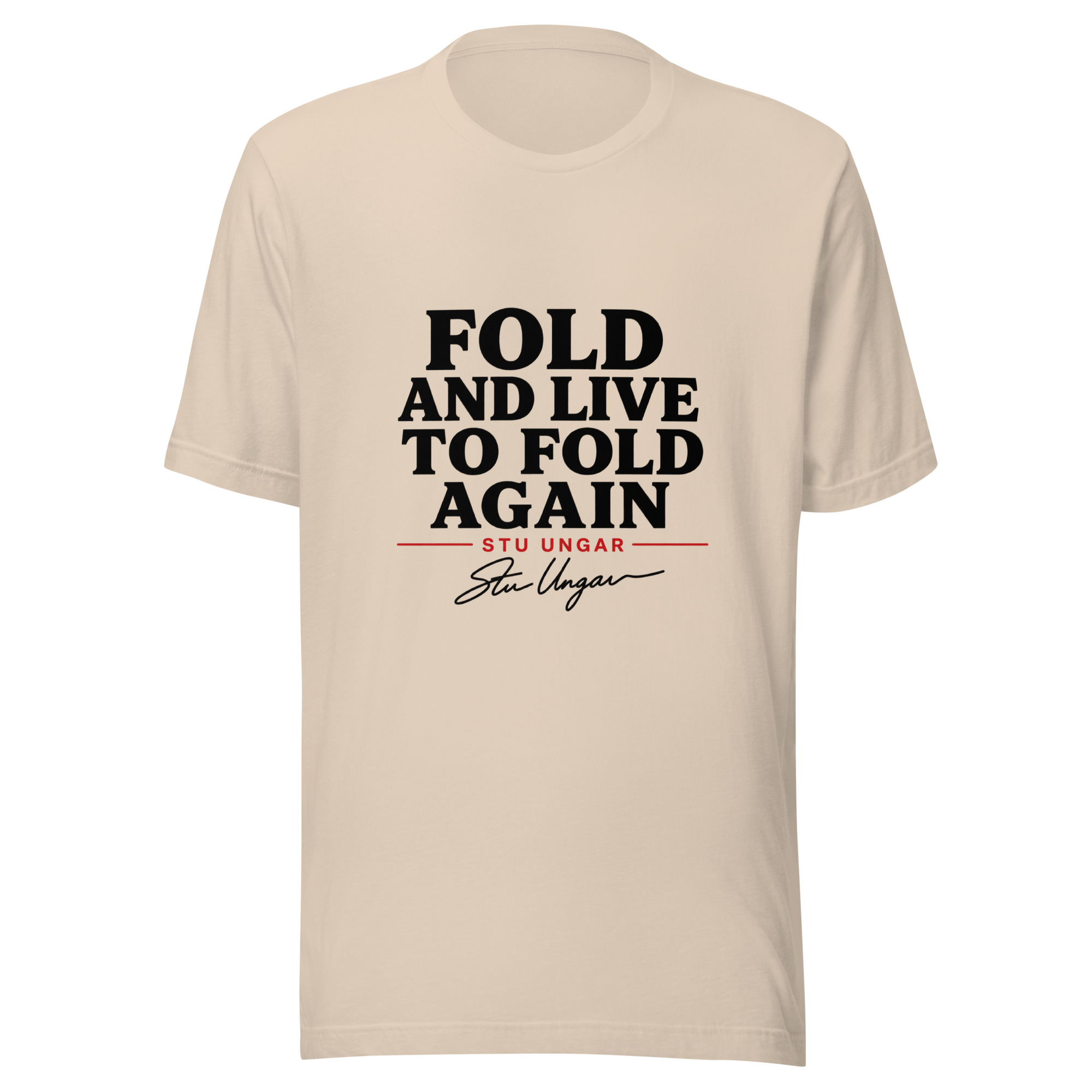 T-shirt Fold and Live clair