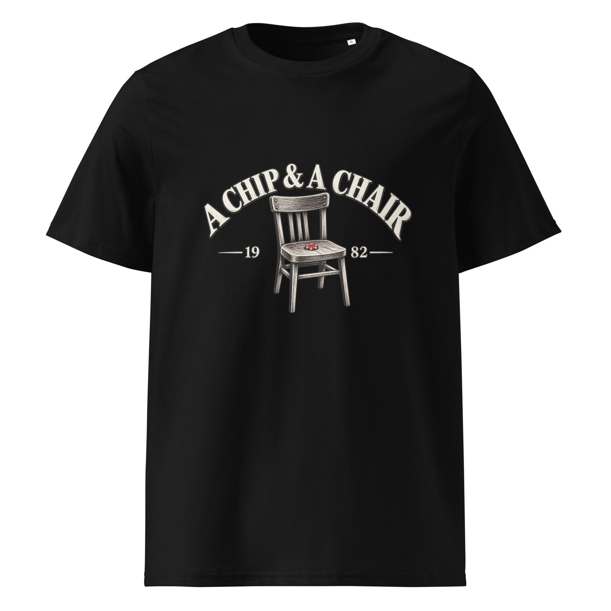 T-shirt A Chip & A Chair – noir