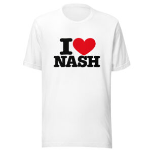 T-shirt I ♥ Nash – blanc